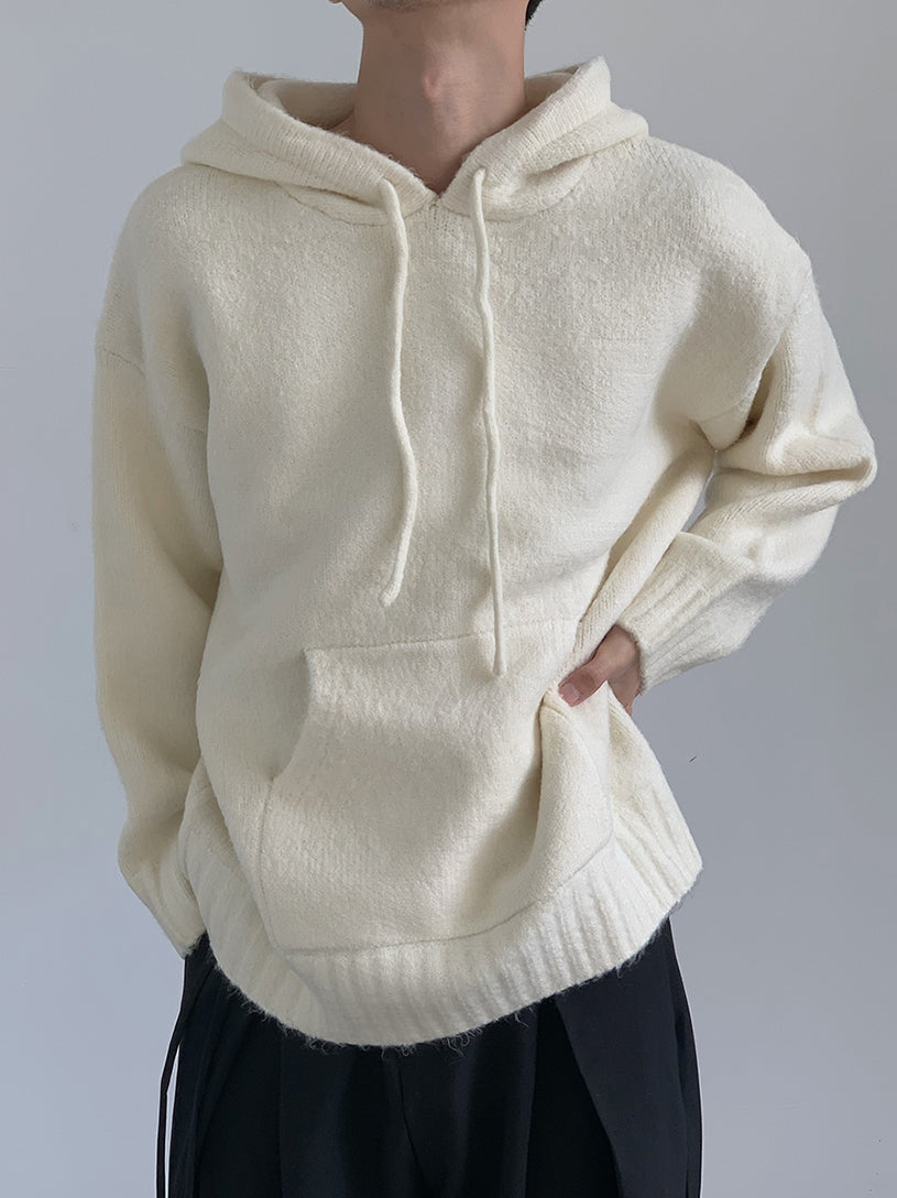 Hooded Pullover Knit Sweater WN9652