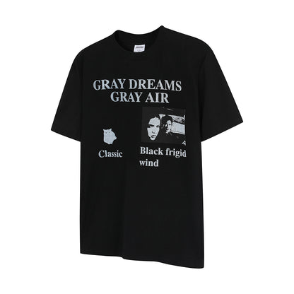 Portrait Graphic Design Short Sleeve T-Shirt WN18577