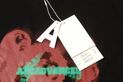 Dark Graphic Print Short Sleeve T-Shirt WN16131