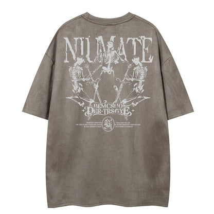 Washed Logo Print Short Sleeve T-Shirt WN25549