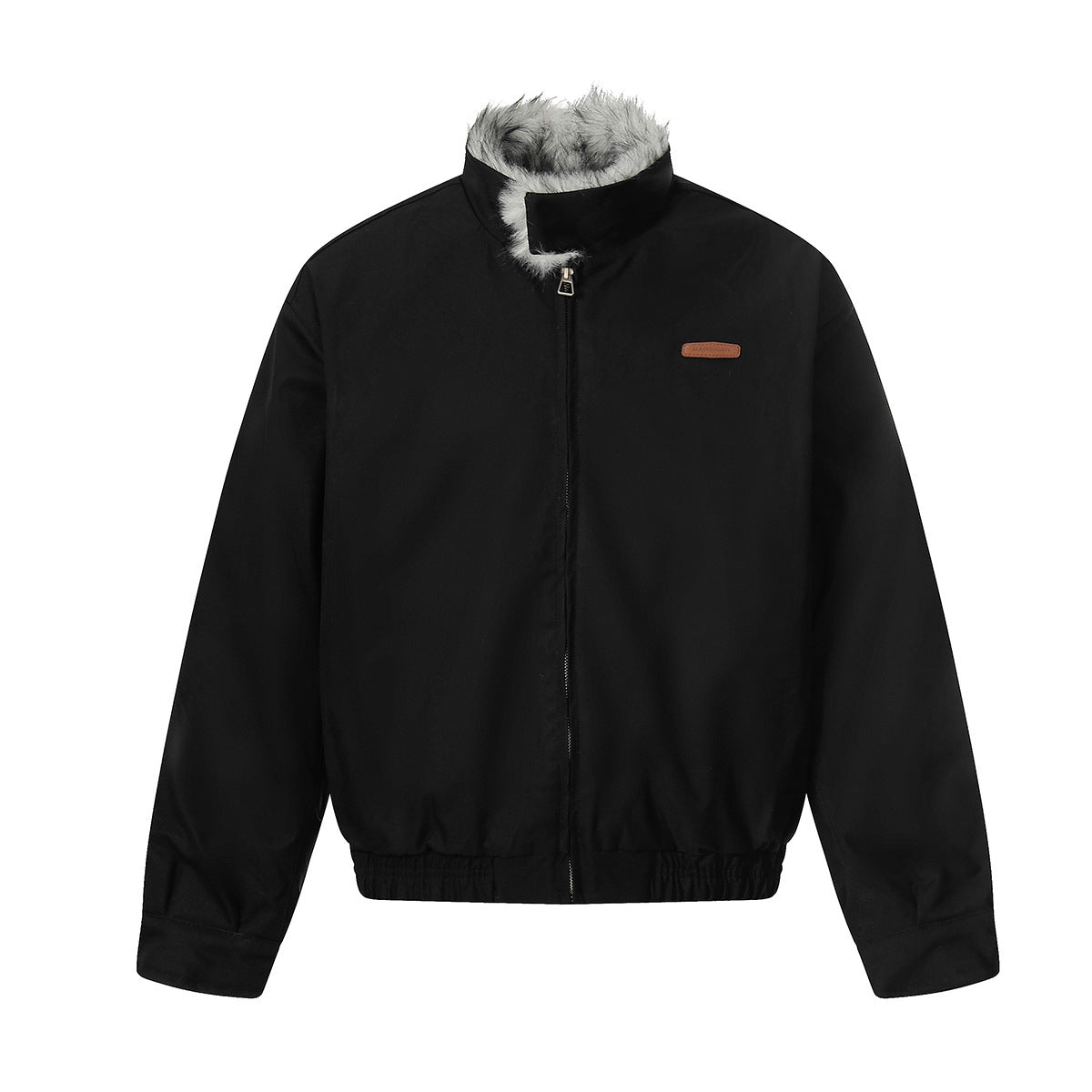 Fake Fur Collar Fleece Lining Puffer Jacket WN21856