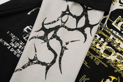 Fake Layered Paint Graphic Long Sleeve T-Shirt WN26159