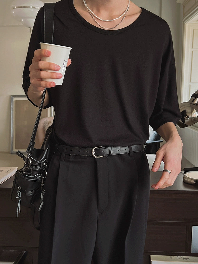 Draped Oversize Short Sleeve T-Shirt WN20248