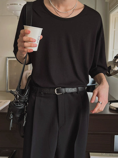 Draped Oversize Short Sleeve T-Shirt WN20248