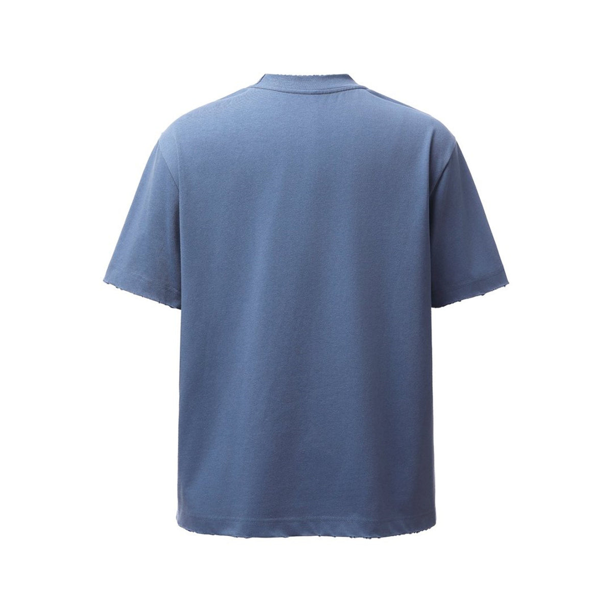 Damage Raw Hem Pocket Oversize Short Sleeve T-Shirt WN26864