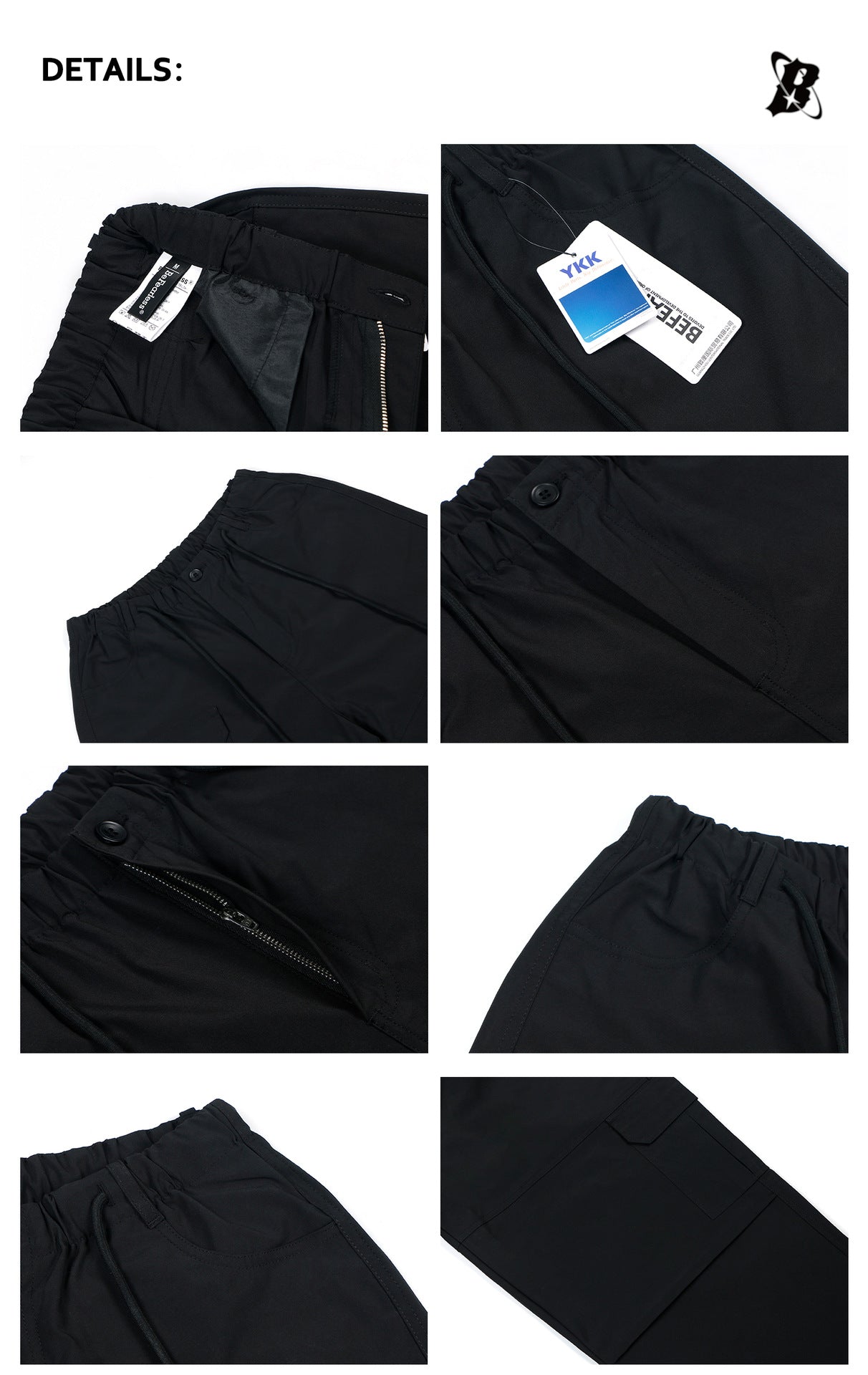 Multi Pocket Panel Wide Leg Cargo Pants WN26194