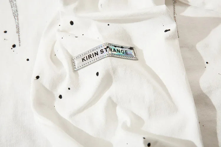 Letter Rhinestone Long Sleeve T-Shirt WN15031