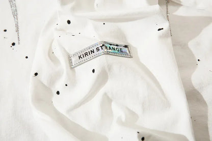 Letter Rhinestone Long Sleeve T-Shirt WN15031