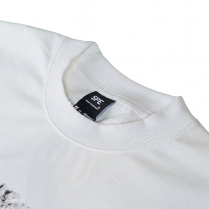 Washed Portrait Letter Print Short Sleeve T-Shirt WN25461