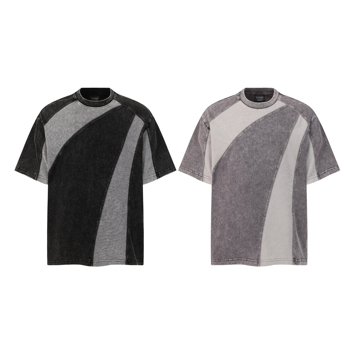 Waffle Panel Washed Short Sleeve T-Shirt WN26797