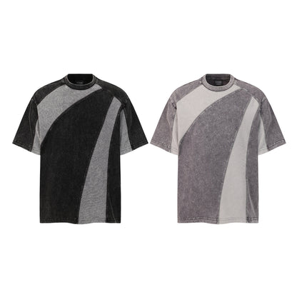 Waffle Panel Washed Short Sleeve T-Shirt WN26797