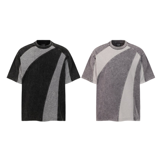 Waffle Panel Washed Short Sleeve T-Shirt WN26797