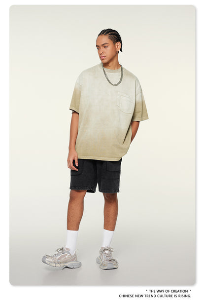 Washed Oversize Short-sleeve T-shirt WN6453