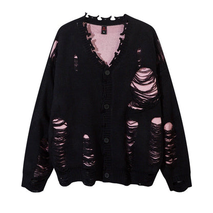 Damage Design Oversize Knit Cardigan WN10914