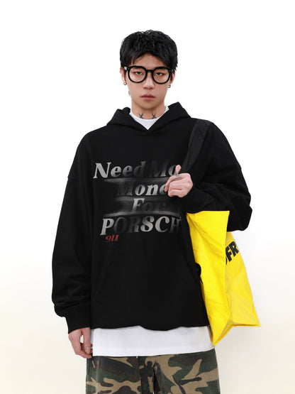 Letter Print Pullover Hoodie WN8346