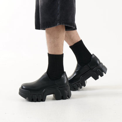 Bulldozer Chunky Sole Tank Leather Derby Loafers WN20783