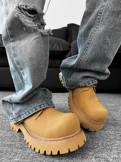 Round Toe Derby Chunky Sol Shoes WN19173