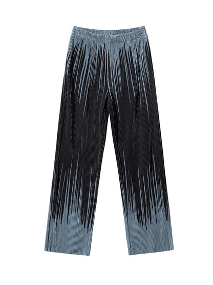 Pleats Wide-Leg Straight Pants WN6798