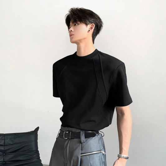 Deconstructed Patchwork Short Sleeve T-Shirt WN20086