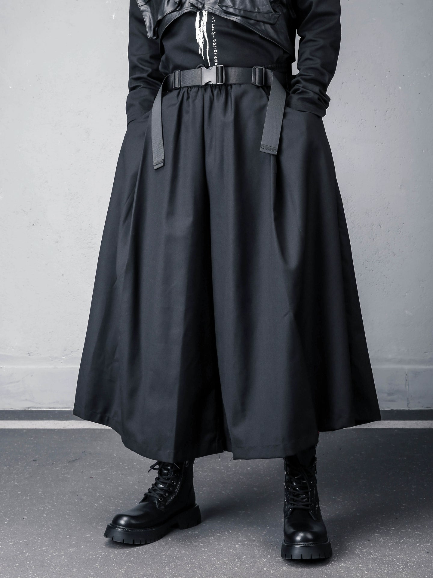 A-Line Cropped Wide Leg Pants WN22445