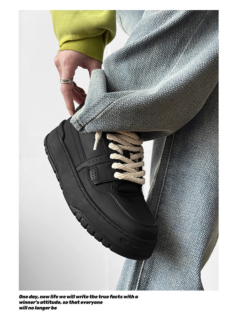 Chunky Platform Sneakers with Rope Laces WN24544