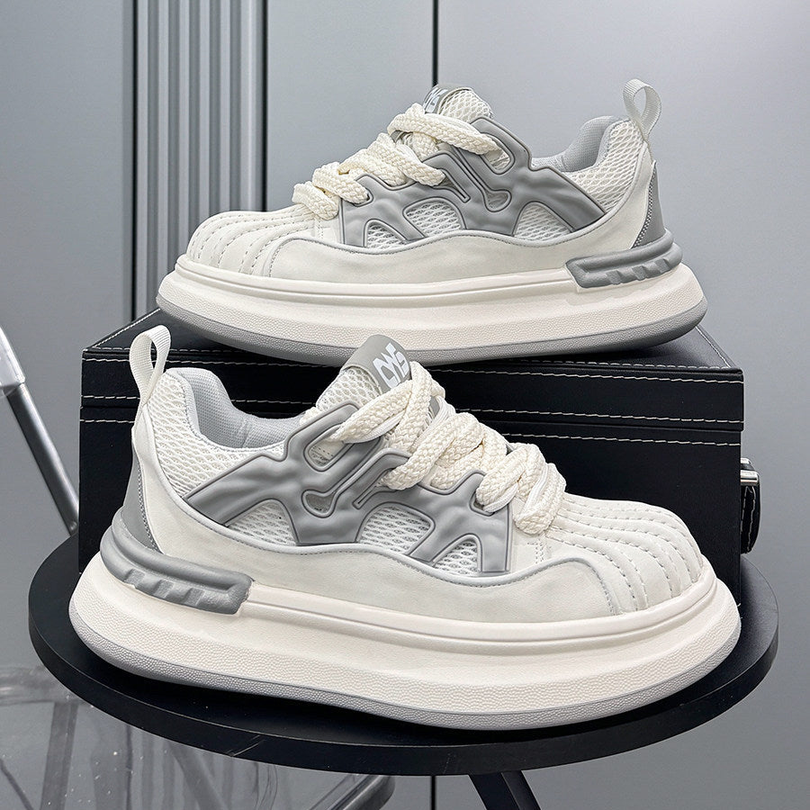 Platform Shell Toe Mesh Lace-Up Sneakers WN24832