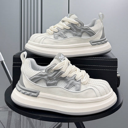 Platform Shell Toe Mesh Lace-Up Sneakers WN24832