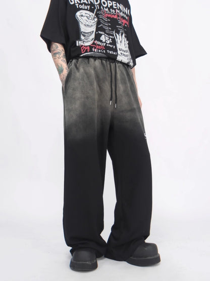 Gradient Washed Wide-Leg Sweatpants WN6553