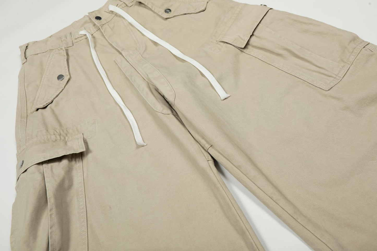 Drawstring Cargo Wide Leg Pants WN25928