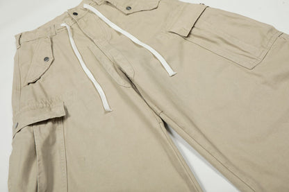 Drawstring Cargo Wide Leg Pants WN25928