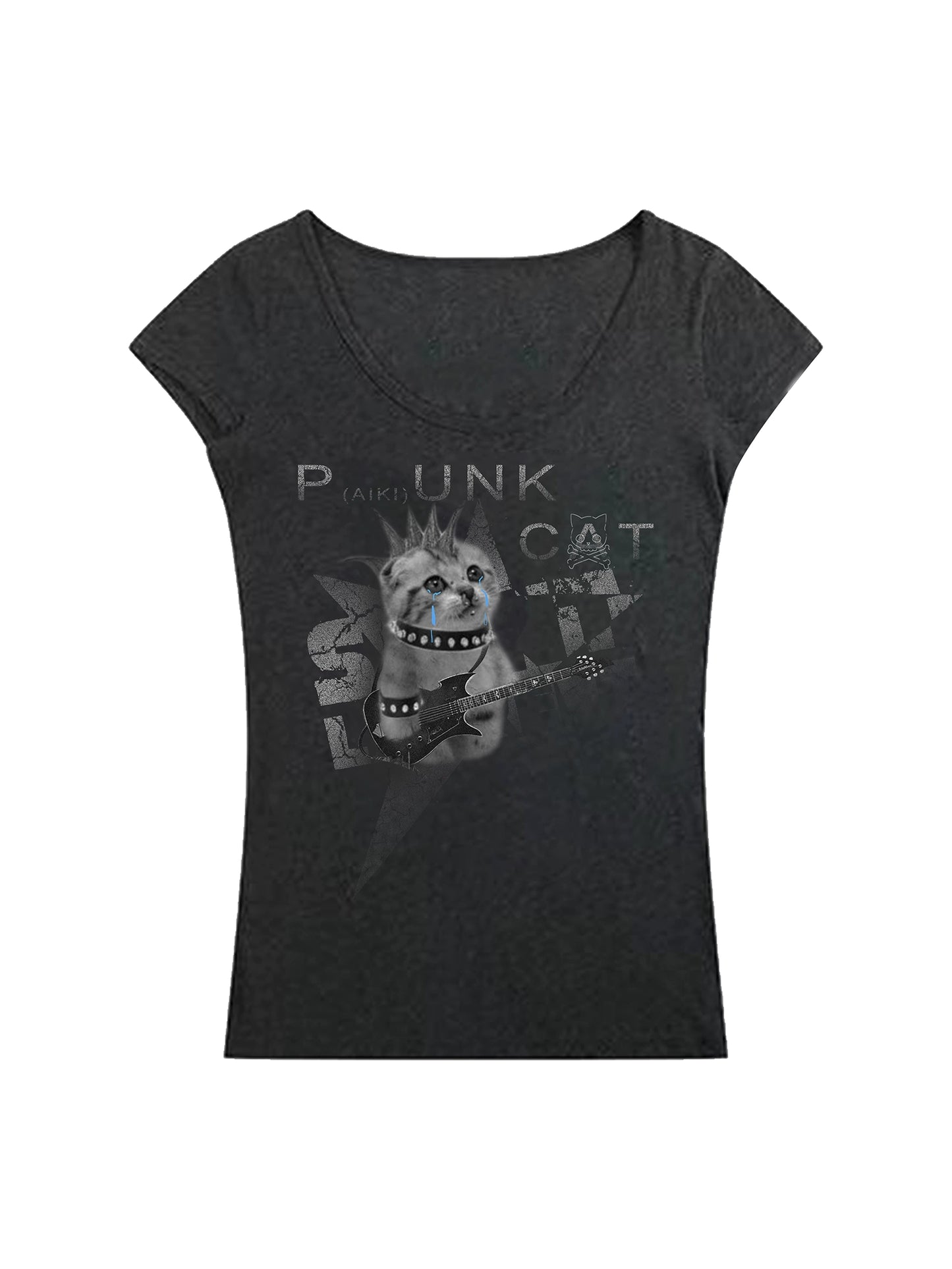 Cat Animal Print Short Sleeve T-Shirt WN20889