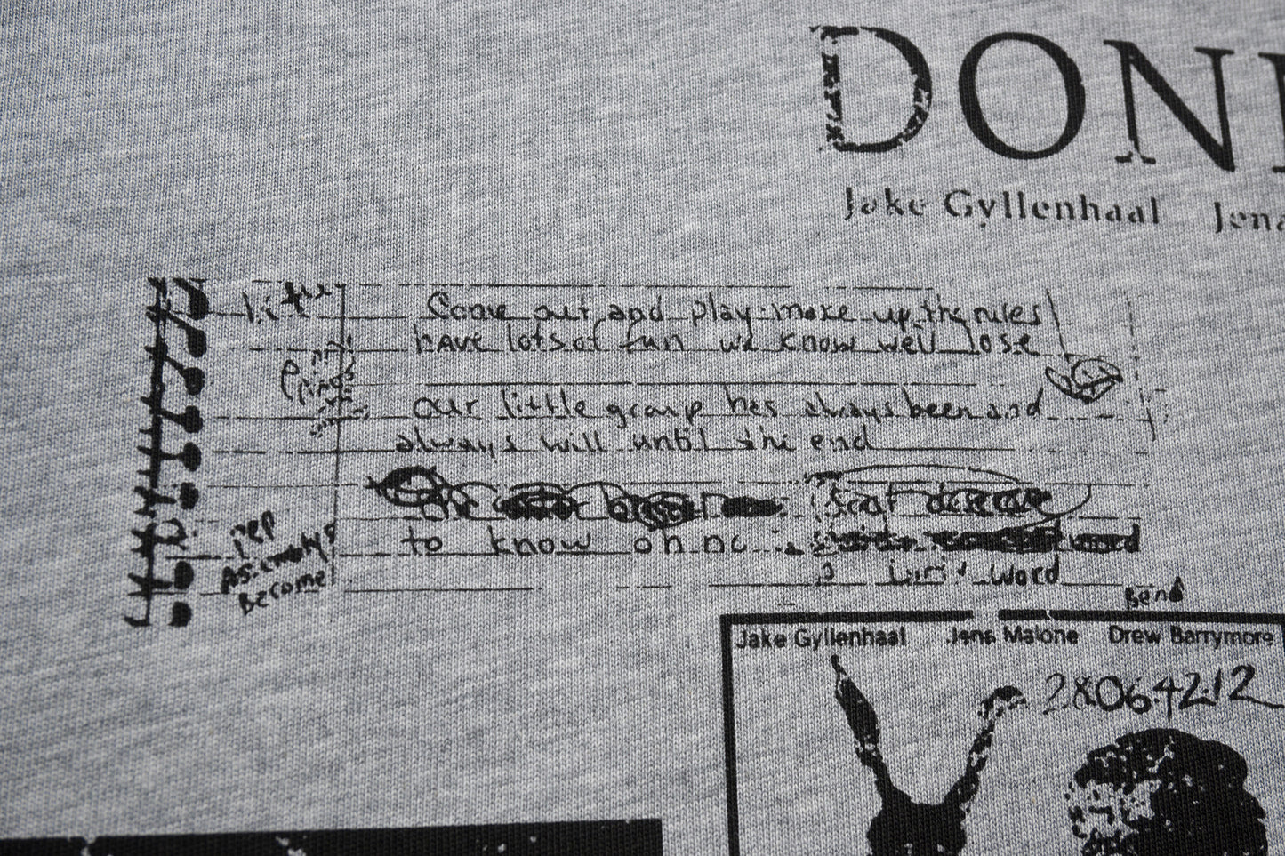 Portrait Letter Print Short Sleeve T-Shirt WN25415