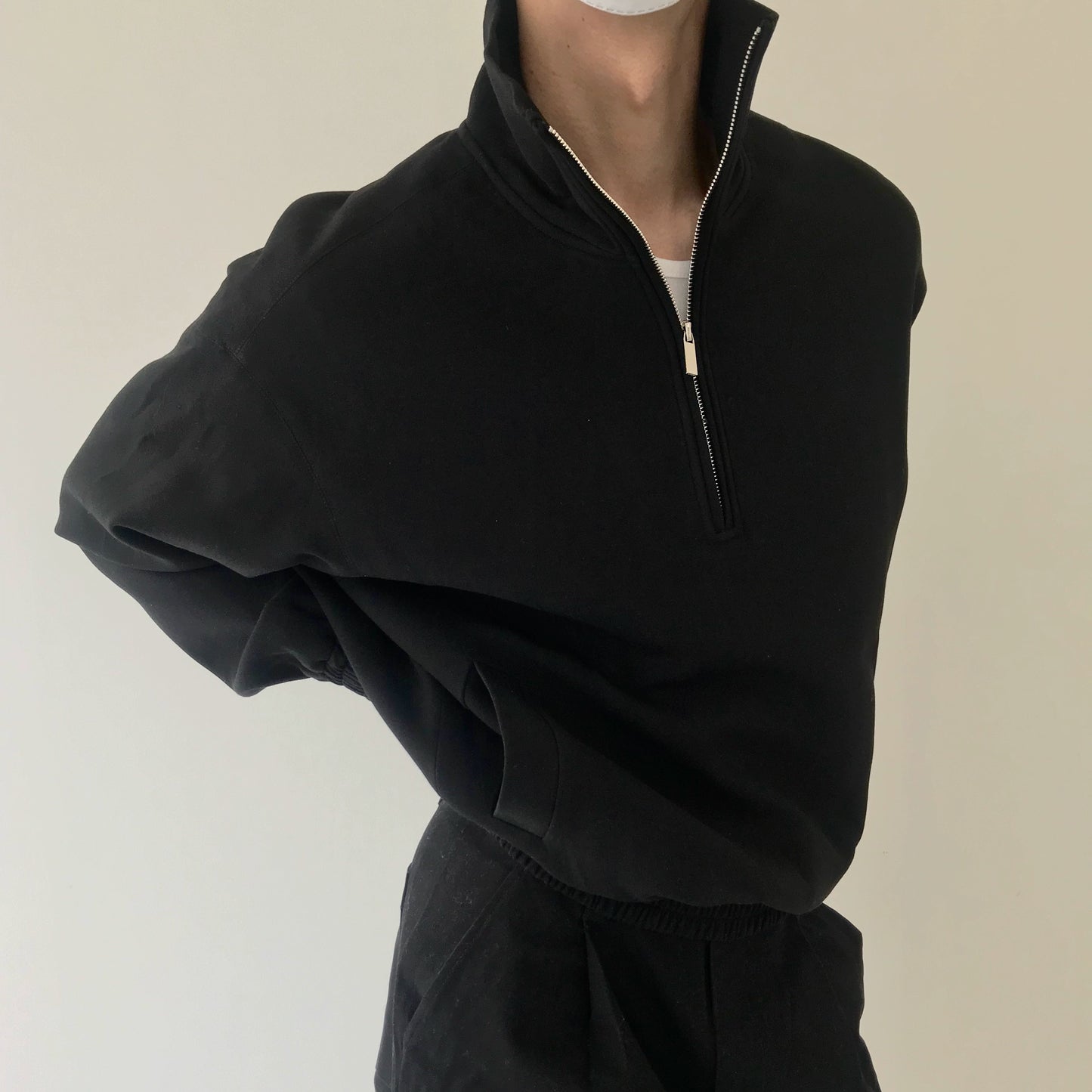 Half Zipper Stand Collar Sweatshirt WN21619