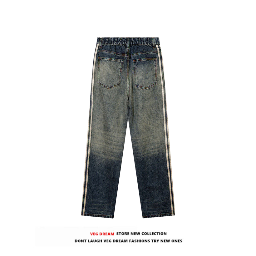 Gradient Wash Unisex Straight Denim Jeans WN5393