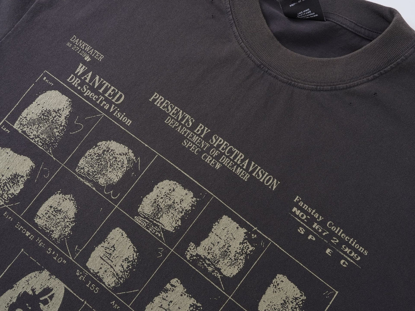 Washed Letter Print Short Sleeve T-Shirt WN25751