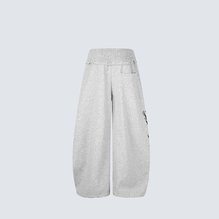 Graphic Print Wide Leg Sweatpants WN27989