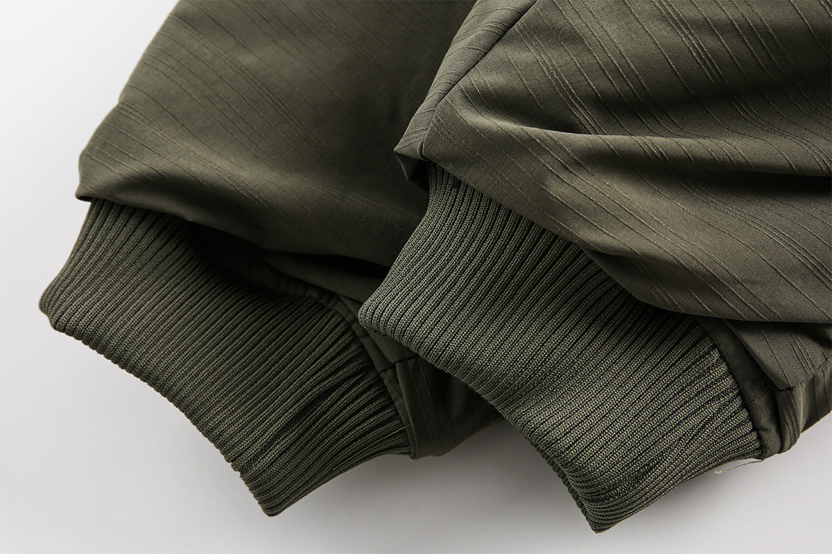 Detachable Fur Collar Flight Jacket WN12705