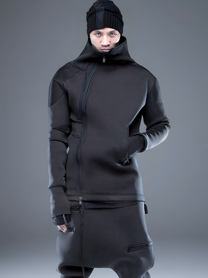 Asymmetric Deconstructed Design Jacket WN21976