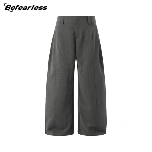 Curved Leg Wide Leg Trousers WN26302