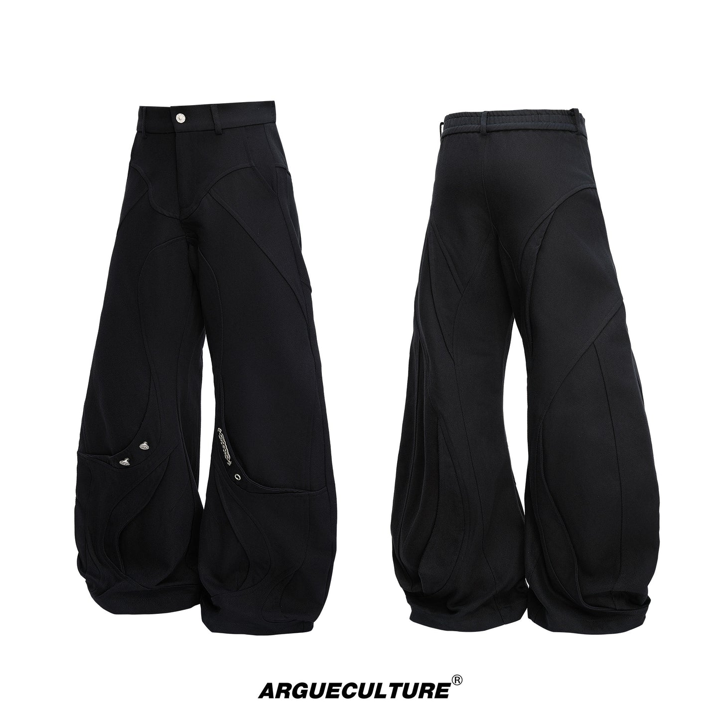 Heavy Canvas Split-cut Trousers WN22677