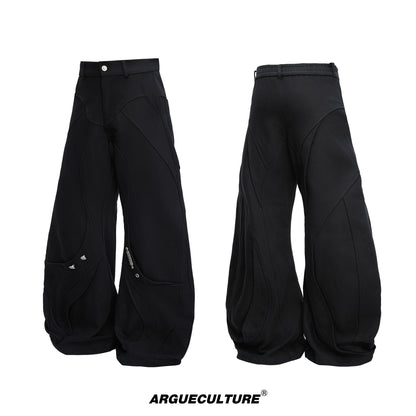 Heavy Canvas Split-cut Trousers WN22677