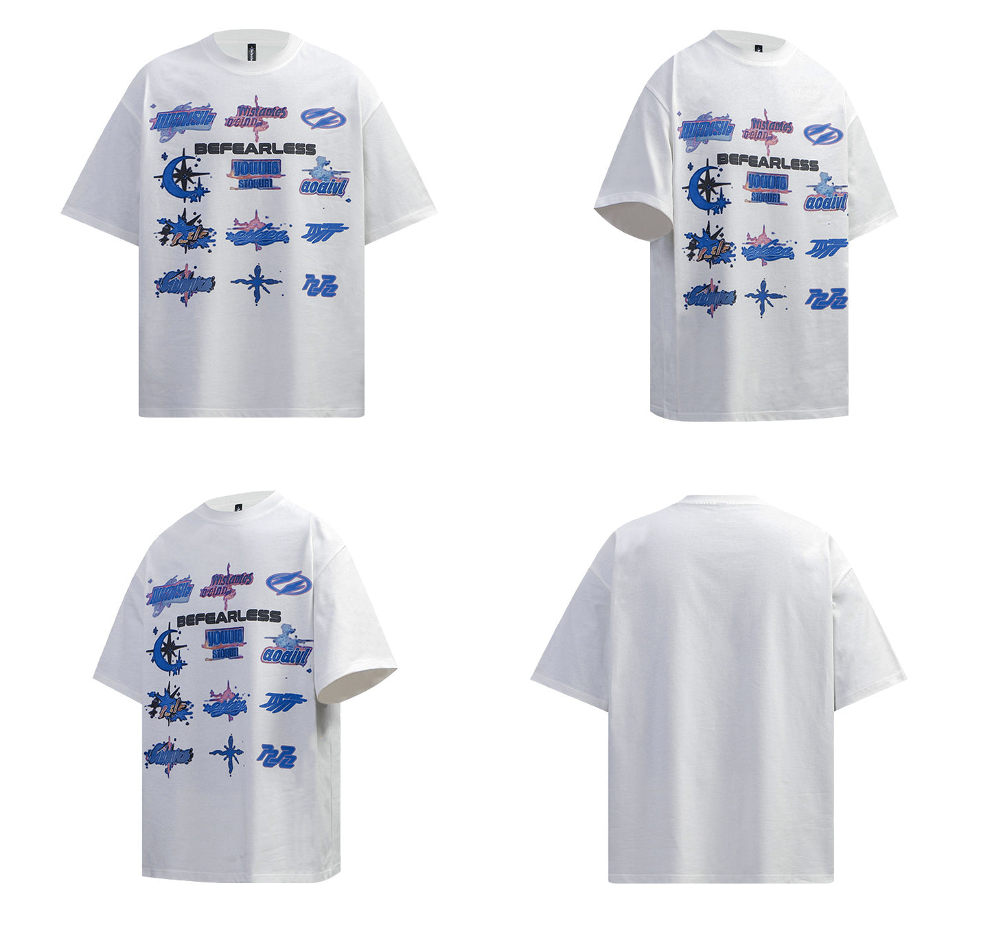 Washed Letter Graphic Short Sleeve T-Shirt WN26198