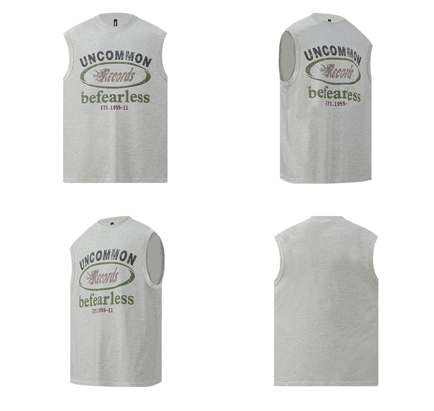 Letter Print Sleeveless T-Shirt WN26211