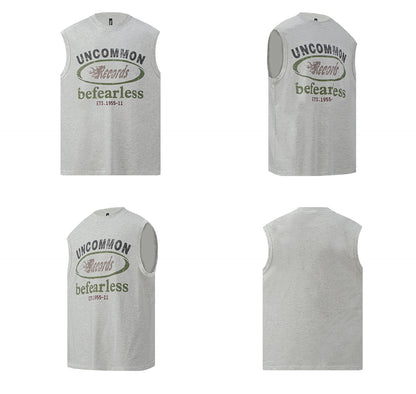 Letter Print Sleeveless T-Shirt WN26211