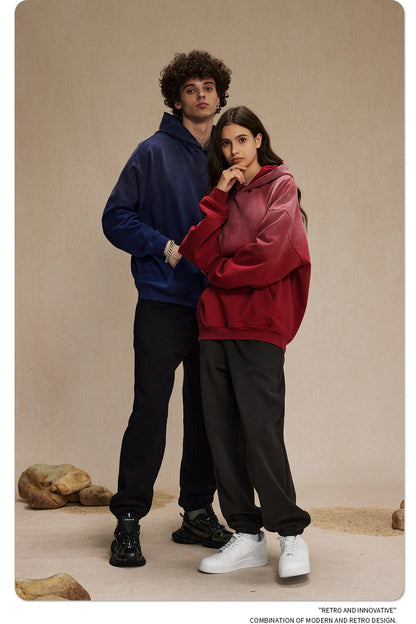 Oversize Damage Washed Hoodie WN9973