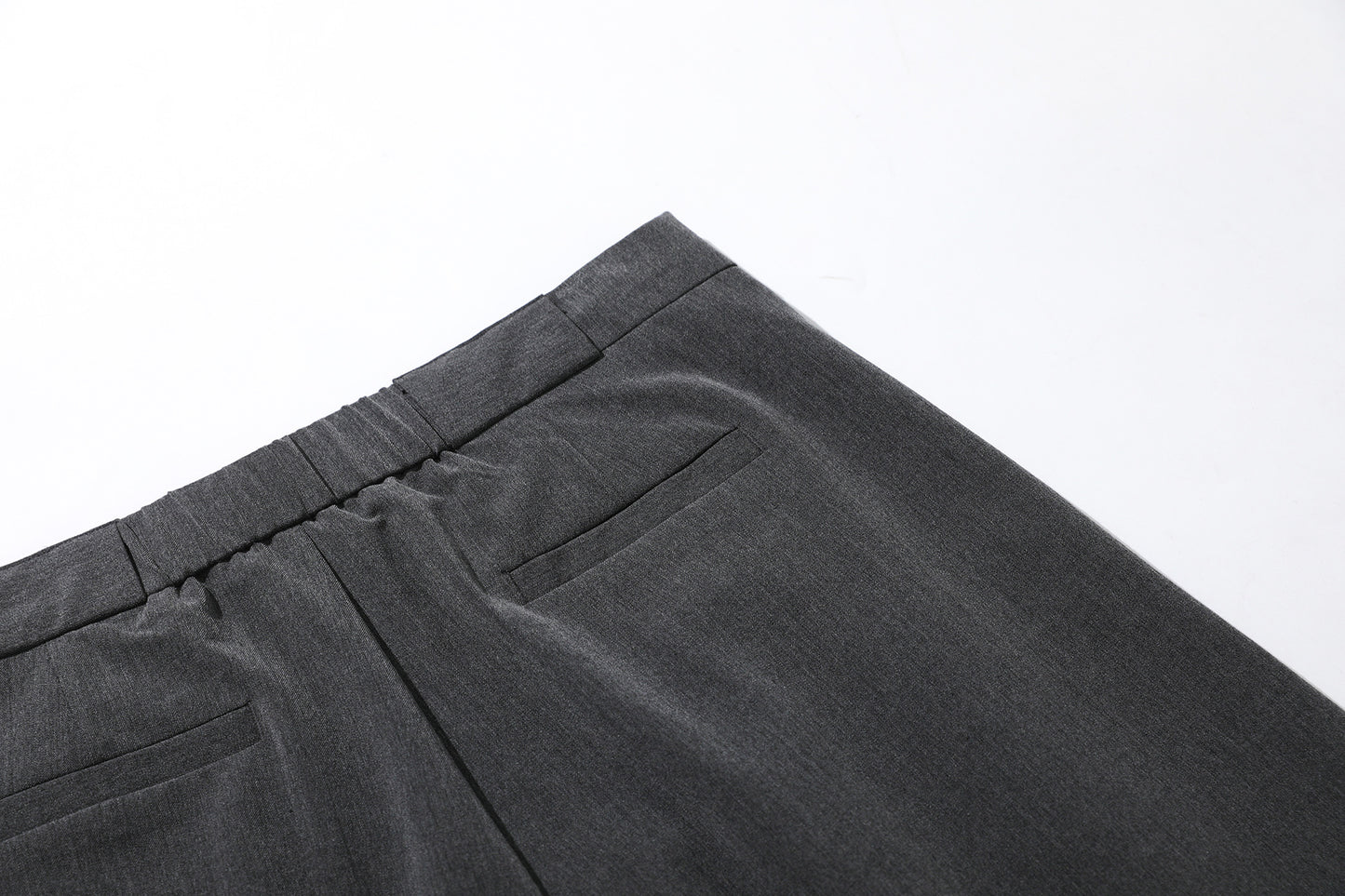 Deconstruction Pleats Curved Trousers WN26012