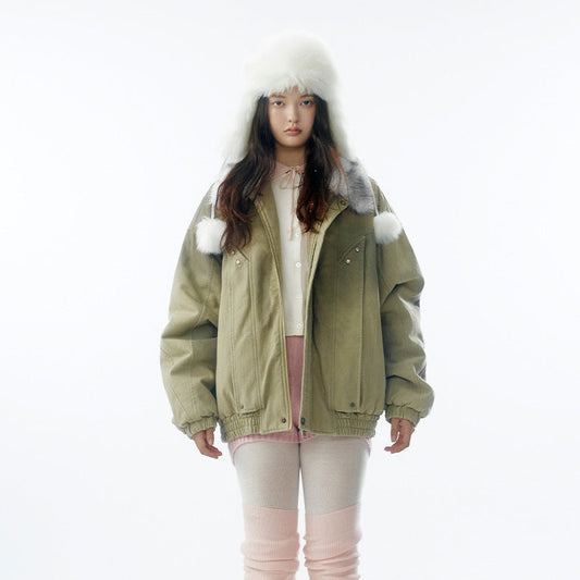 Washed Puffer Jacket WN21907