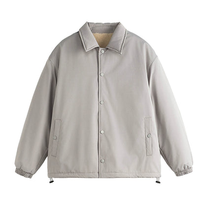 Thickened Polo Collar Jacket WN10451