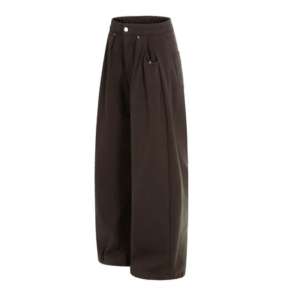 Pleats Wide Leg Sweatpants WN25996