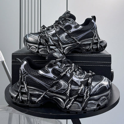 Chunky Platform Strappy Lace-Up Sneakers WN24854